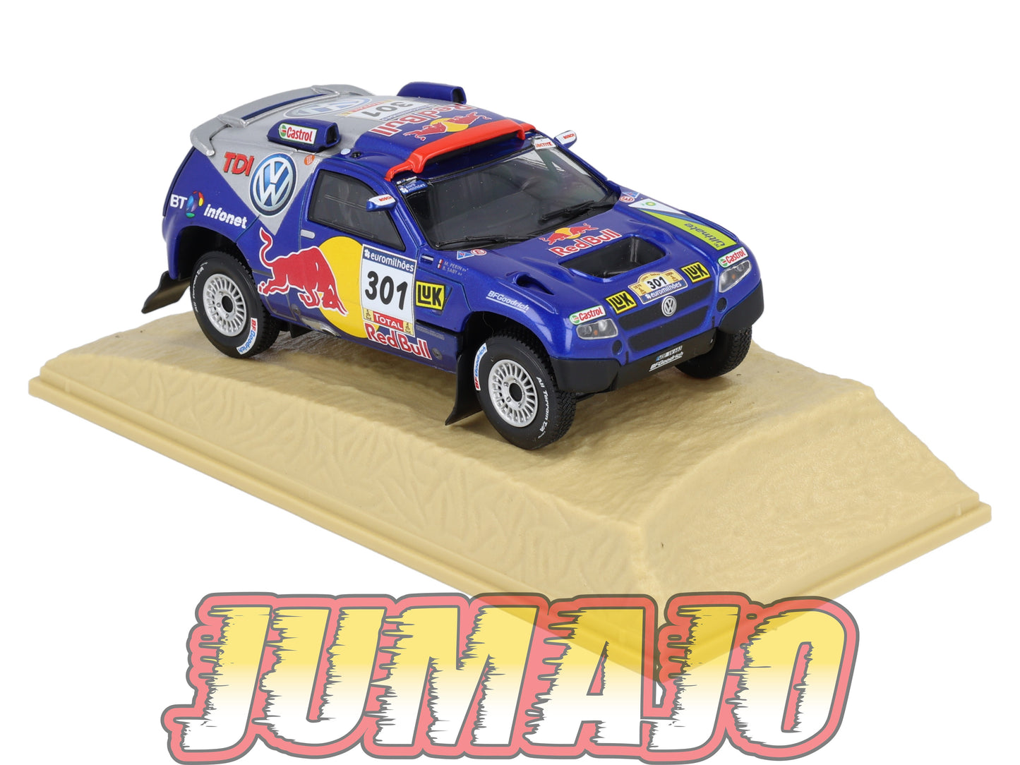 DKR25 1/43 Norev M6 Paris/Dakar : VOLKSWAGEN Race Touareg B.Saby 2006 #301