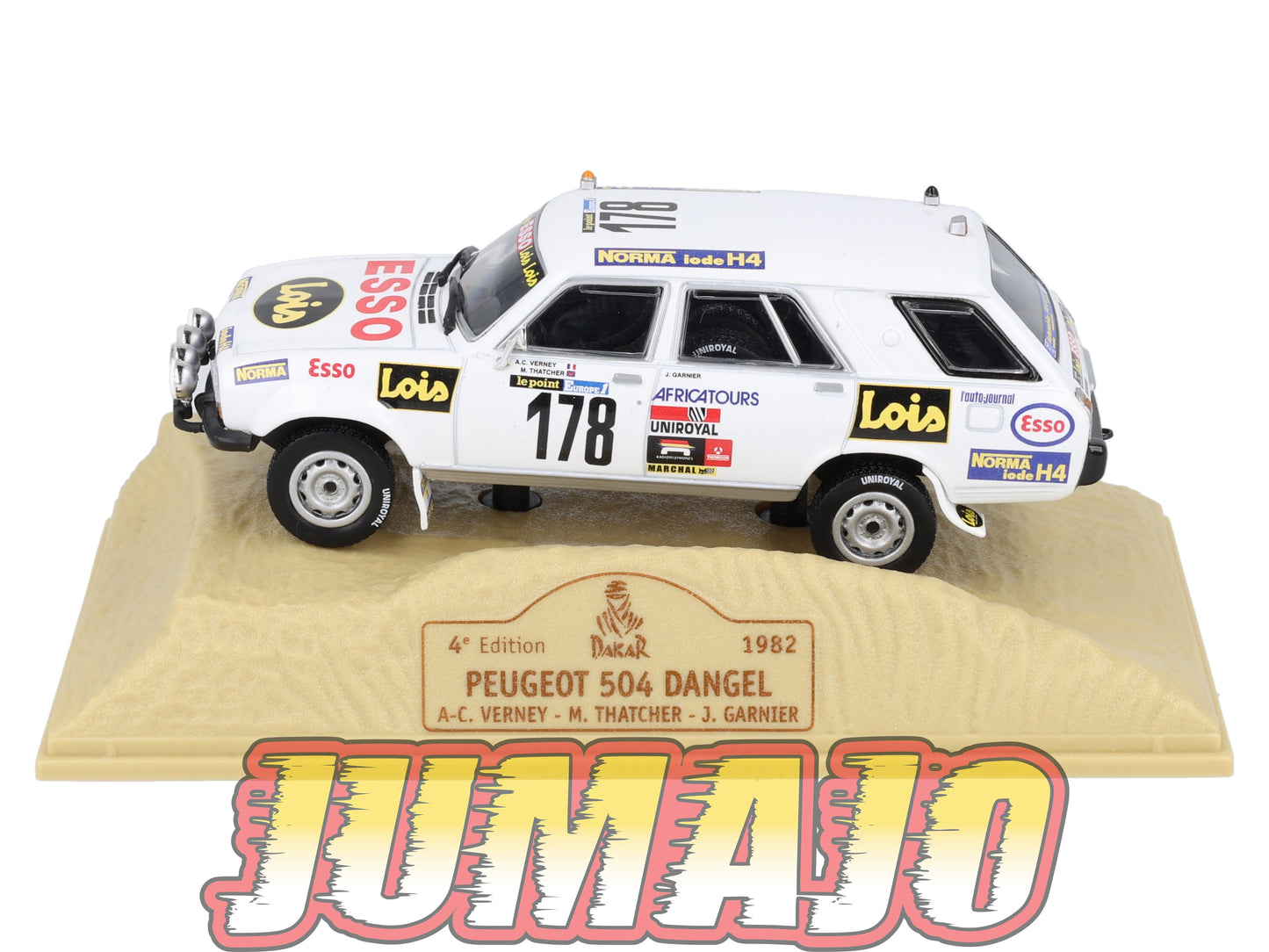 DKR35 1/43 Norev M6 Paris/Dakar : PEUGEOT 504 Dangel A-C.Verney 1982 #178