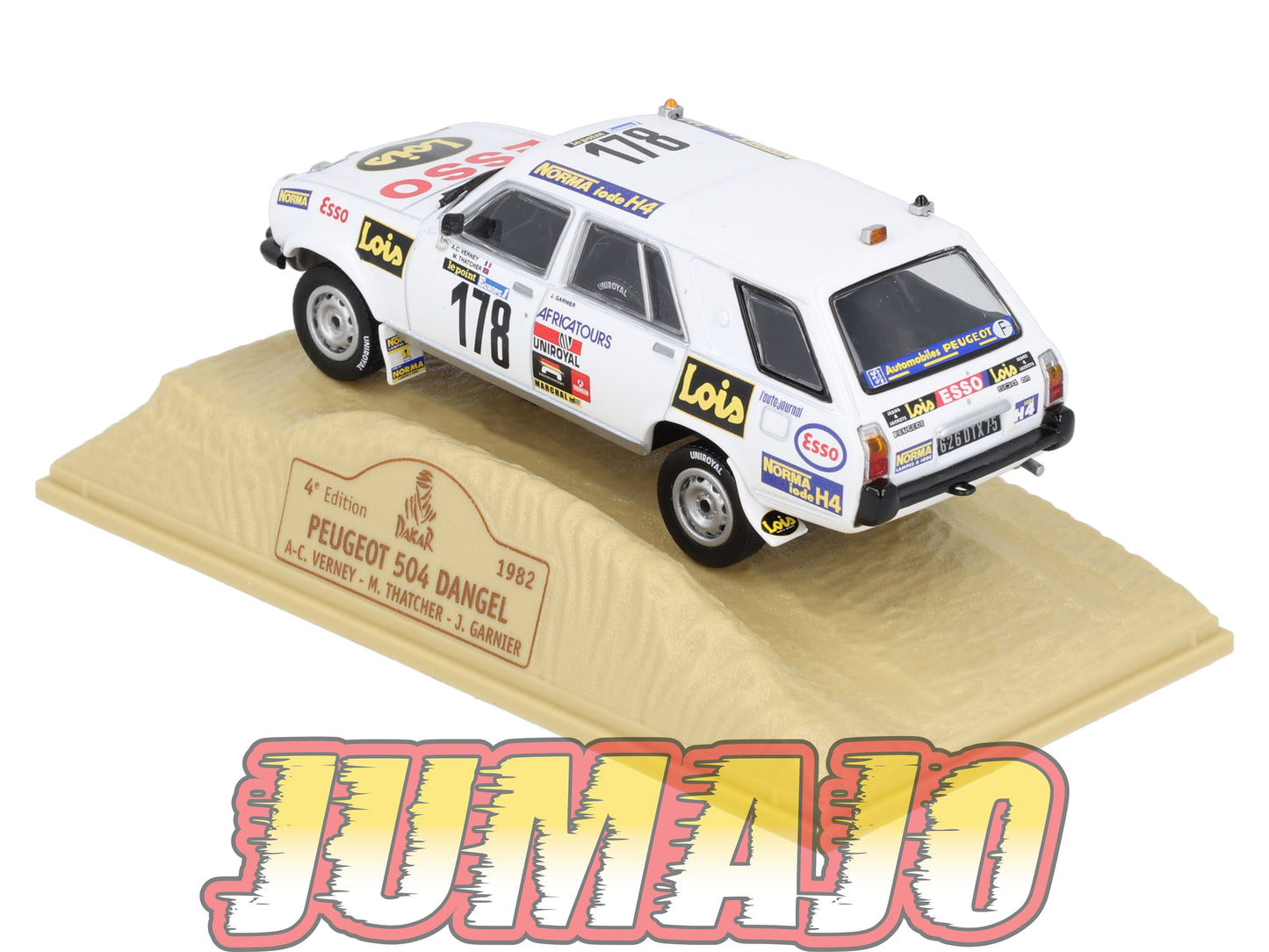 DKR35 1/43 Norev M6 Paris/Dakar : PEUGEOT 504 Dangel A-C.Verney 1982 #178