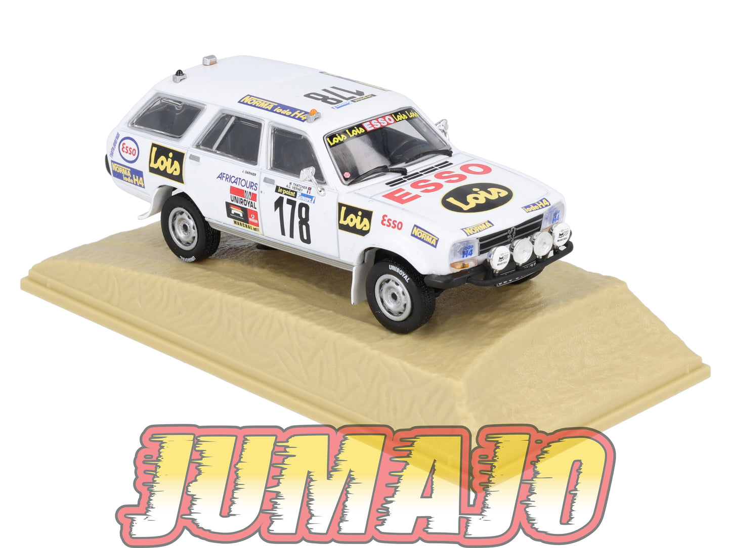 DKR35 1/43 Norev M6 Paris/Dakar : PEUGEOT 504 Dangel A-C.Verney 1982 #178