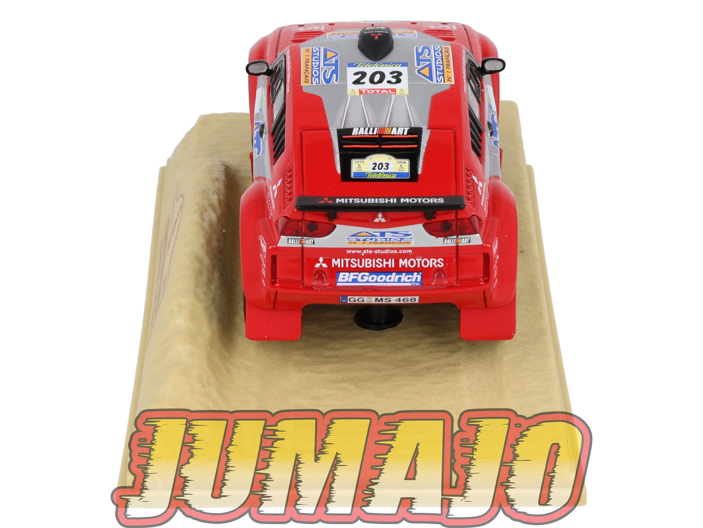 DKR3 1/43 NOREV M6 Paris/Dakar : MITSUBISHI PAJERO 2004 #203 Winner Peterhansel