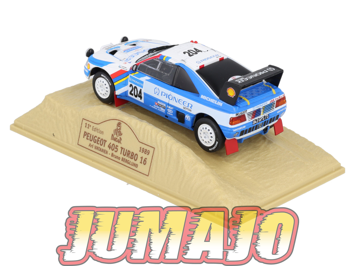 DKR5 1/43 Norev M6 Paris/Dakar : PEUGEOT 405 Turbo WINNER 16 A.Vatanen 1989 #204