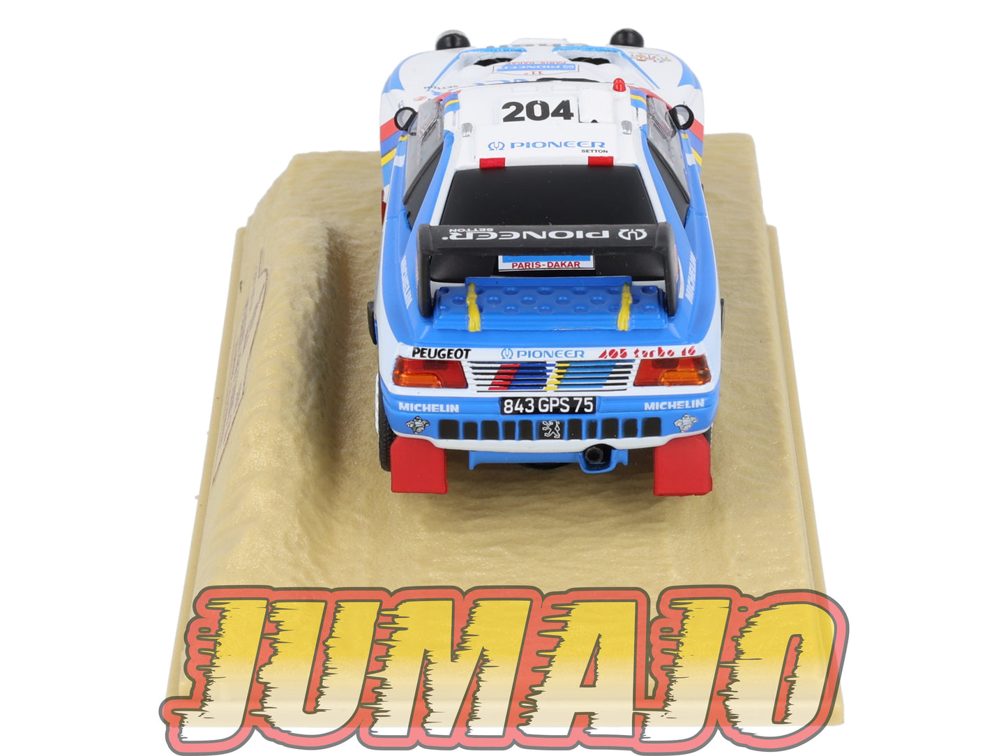 DKR5 1/43 Norev M6 Paris/Dakar : PEUGEOT 405 Turbo WINNER 16 A.Vatanen 1989 #204