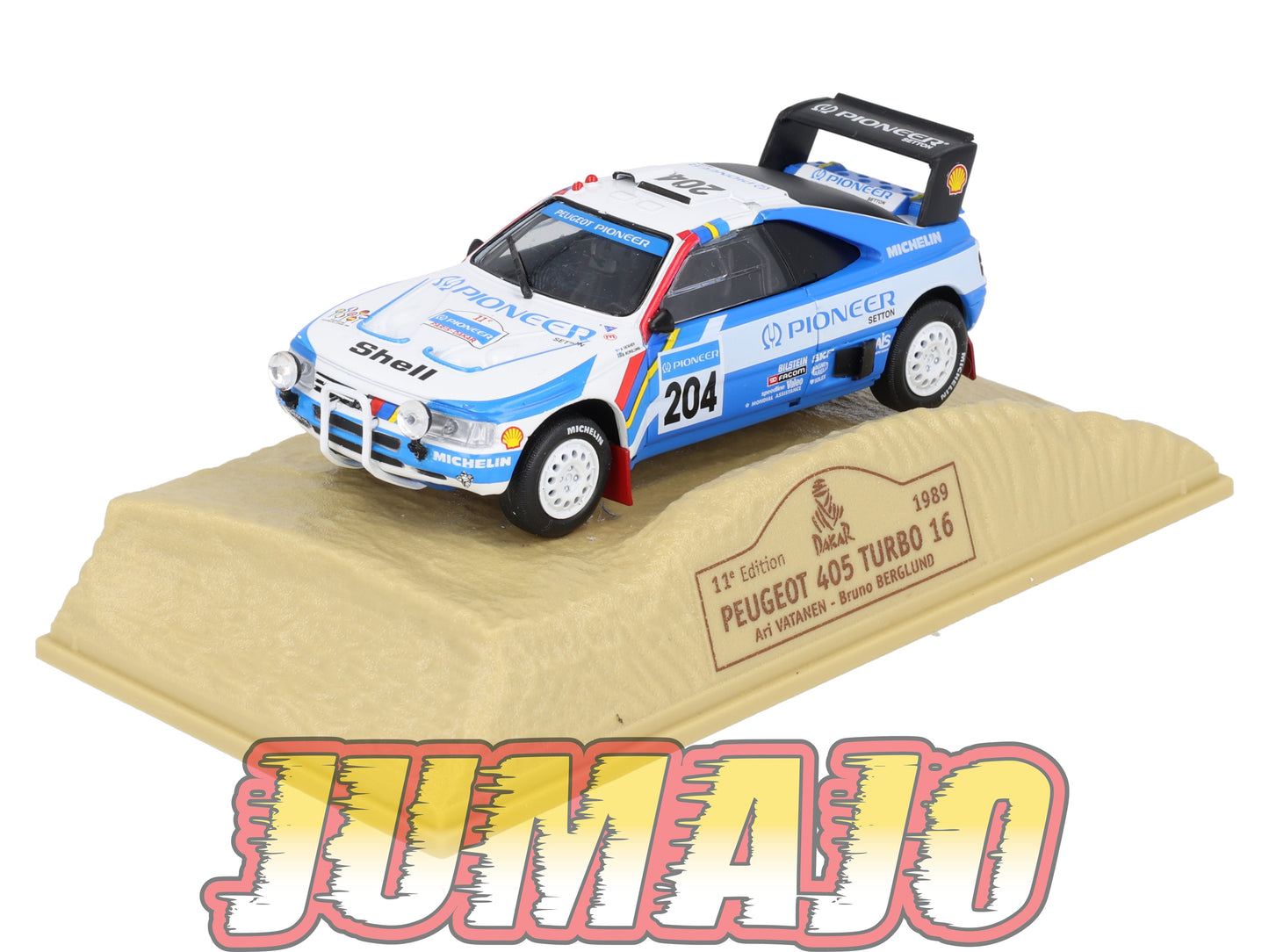 DKR5 1/43 Norev M6 Paris/Dakar : PEUGEOT 405 Turbo WINNER 16 A.Vatanen 1989 #204