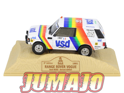 DKR6 1/43 NOREV M6 Paris/Dakar : RANGE ROVER Vogue WINNER 1981 #212 R.Metge