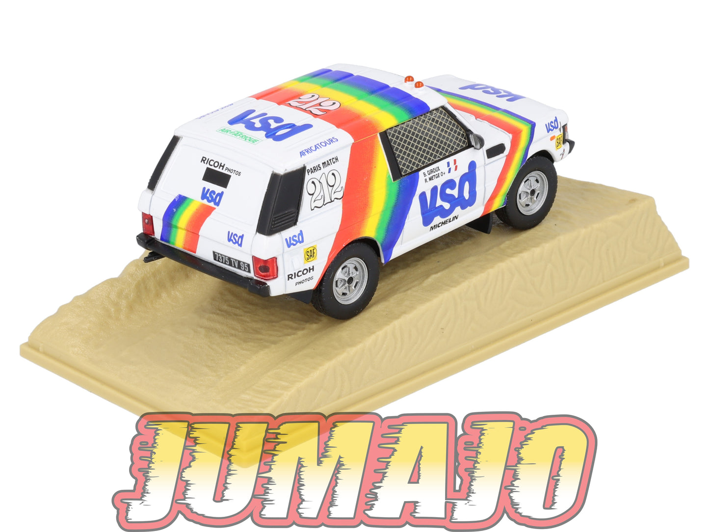 DKR6 1/43 NOREV M6 Paris/Dakar : RANGE ROVER Vogue WINNER 1981 #212 R.Metge