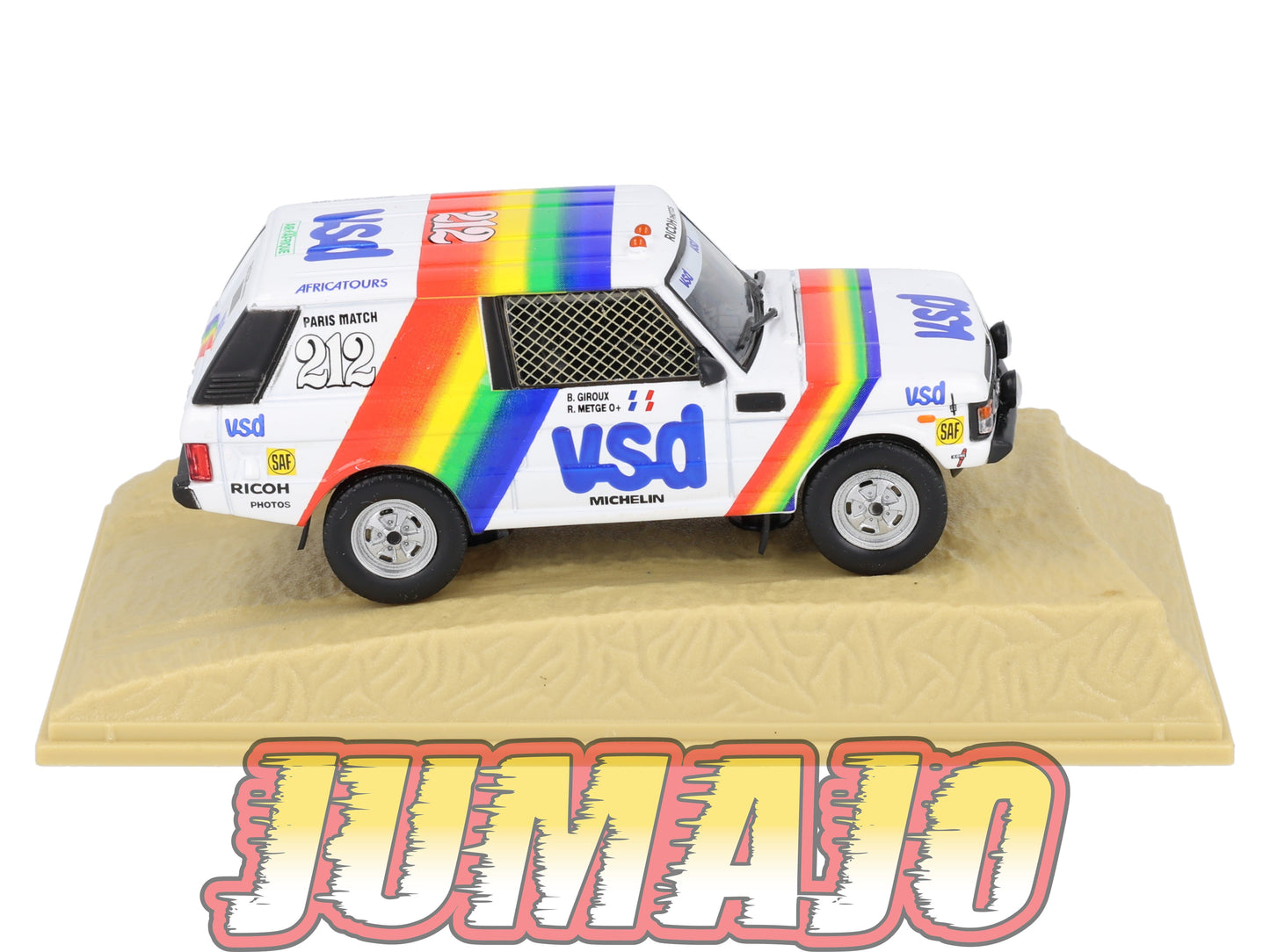 DKR6 1/43 NOREV M6 Paris/Dakar : RANGE ROVER Vogue WINNER 1981 #212 R.Metge