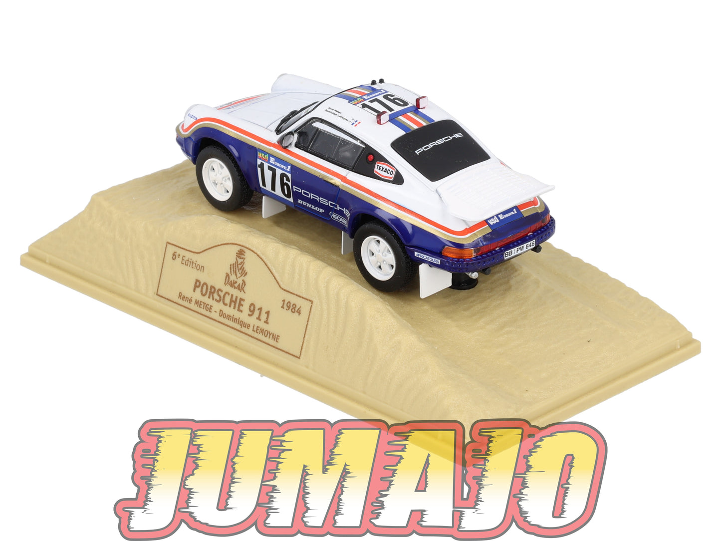 DKR7 1/43 NOREV M6 Paris/Dakar : PORSCHE 911 WINNER 1984 #176 R.Metge