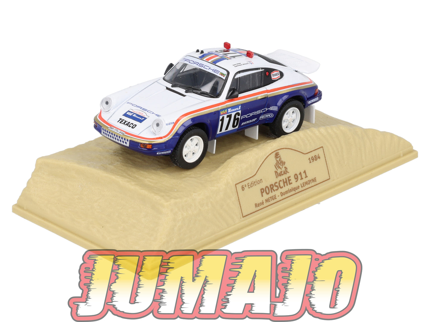 DKR7 1/43 NOREV M6 Paris/Dakar : PORSCHE 911 WINNER 1984 #176 R.Metge