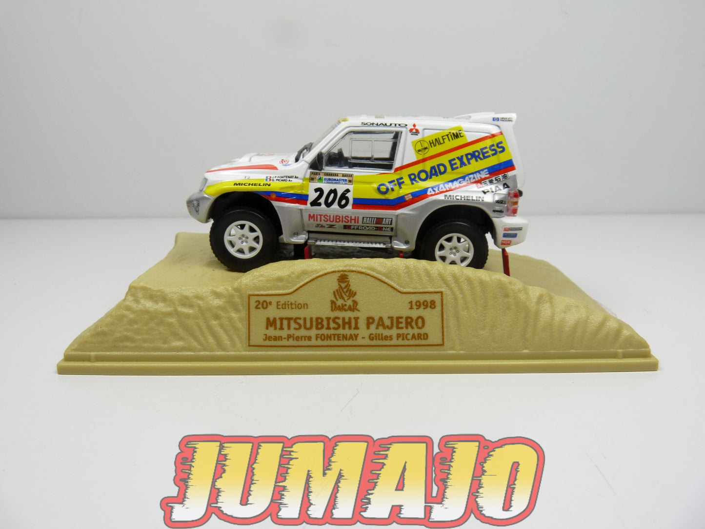 DKR8 1/43 Norev M6 Paris/Dakar : MITSUBISHI PAJERO F.Picard WINNER 1998 #206