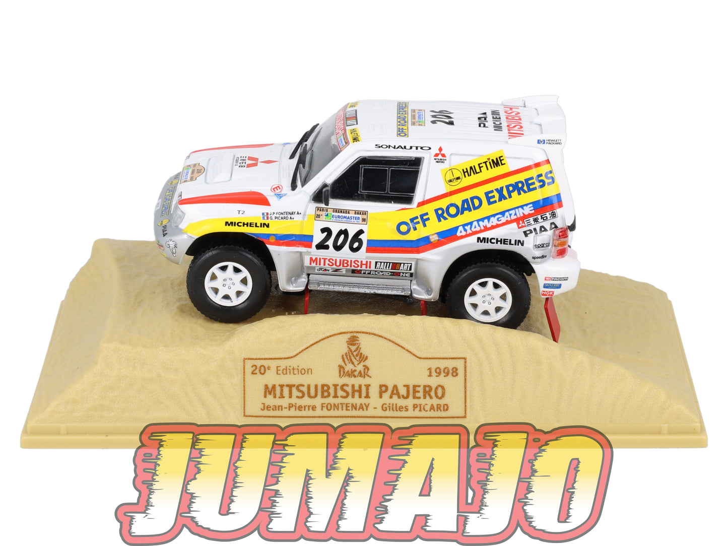 DKR8 1/43 NOREV  M6 Paris/Dakar : MITSUBISHI PAJERO WINNER 1998 #206 G.Picard