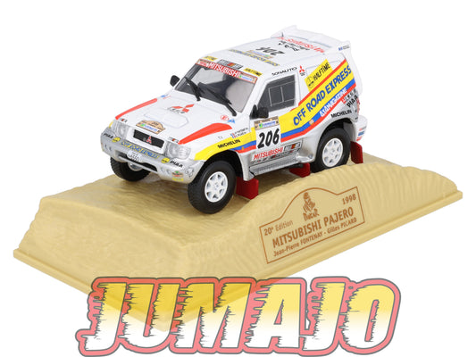 DKR8 1/43 NOREV  M6 Paris/Dakar : MITSUBISHI PAJERO WINNER 1998 #206 G.Picard