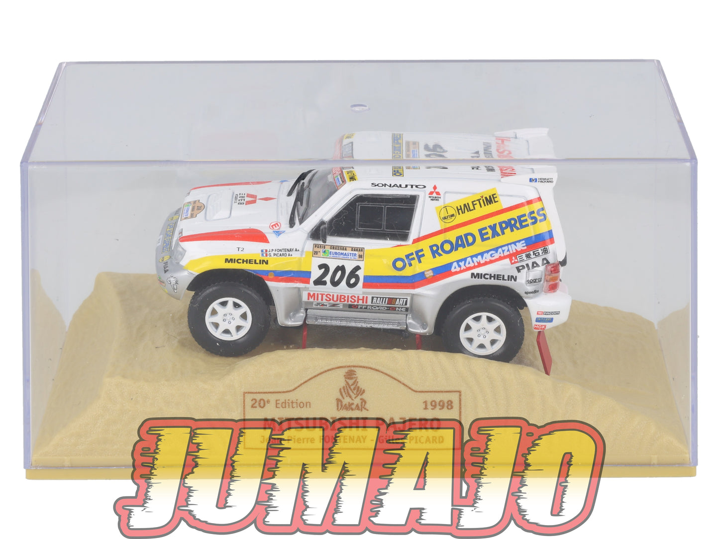 DKR8 1/43 NOREV  M6 Paris/Dakar : MITSUBISHI PAJERO WINNER 1998 #206 G.Picard