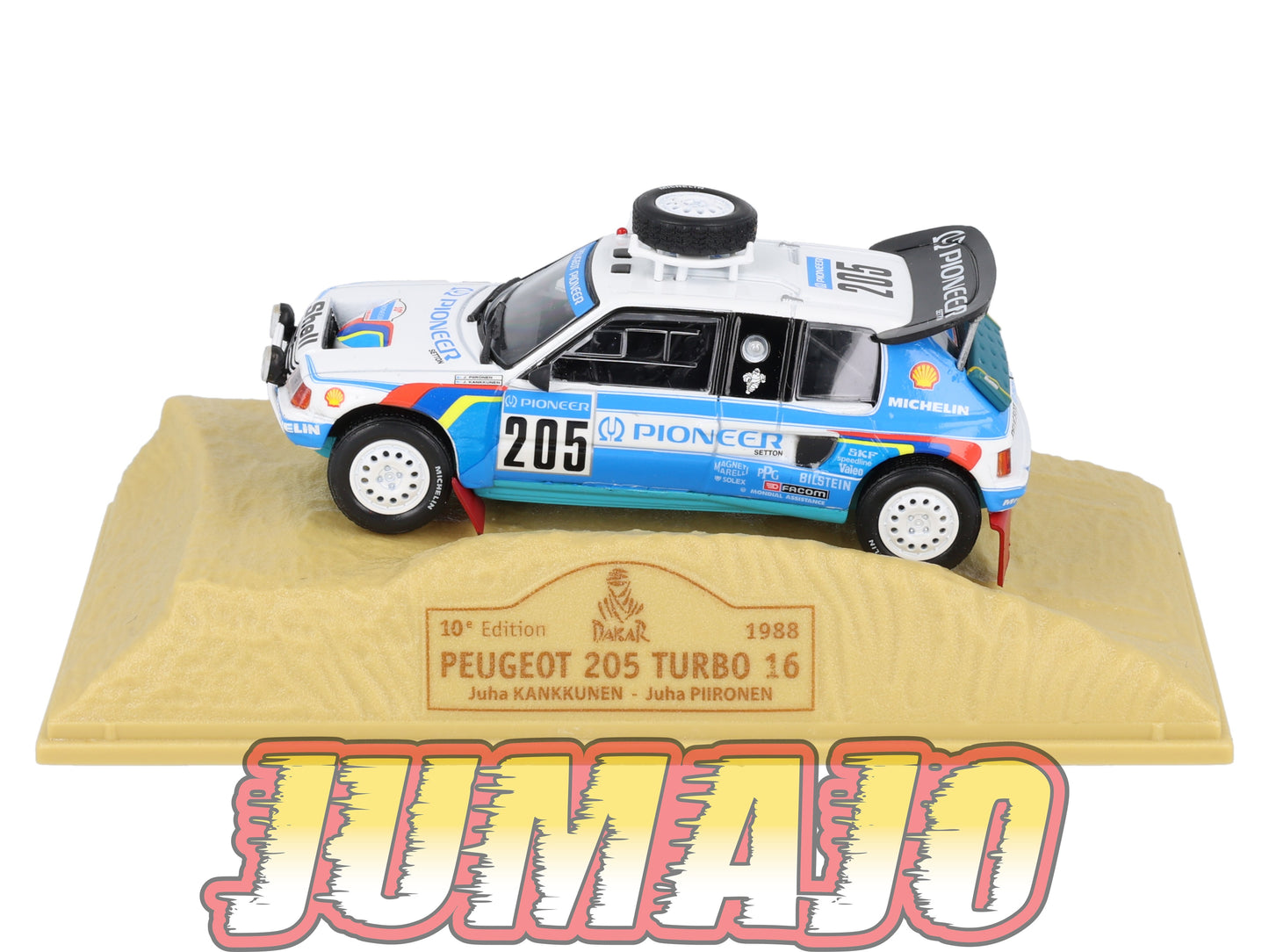 DKR9 1/43 Norev M6 Paris/Dakar : PEUGEOT 205 Turbo 16 J.Kankkunen WINNER 1988 #205