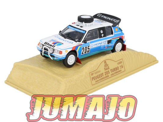 DKR9 1/43 Norev M6 Paris/Dakar : PEUGEOT 205 Turbo 16 J.Kankkunen WINNER 1988 #205