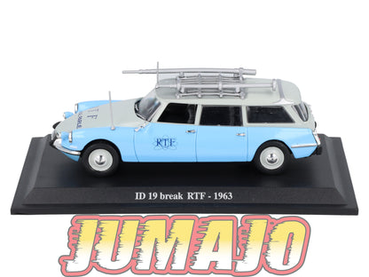 DS16 Voiture 1/43 Atlas DS CITROEN Collection : ID 19 break RTF 1963 journal parlé