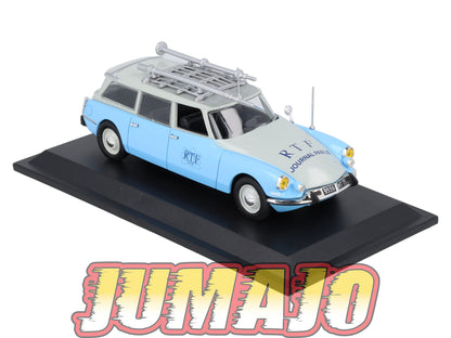 DS16 Voiture 1/43 Atlas DS CITROEN Collection : ID 19 break RTF 1963 journal parlé