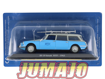 DS16 Voiture 1/43 Atlas DS CITROEN Collection : ID 19 break RTF 1963 journal parlé