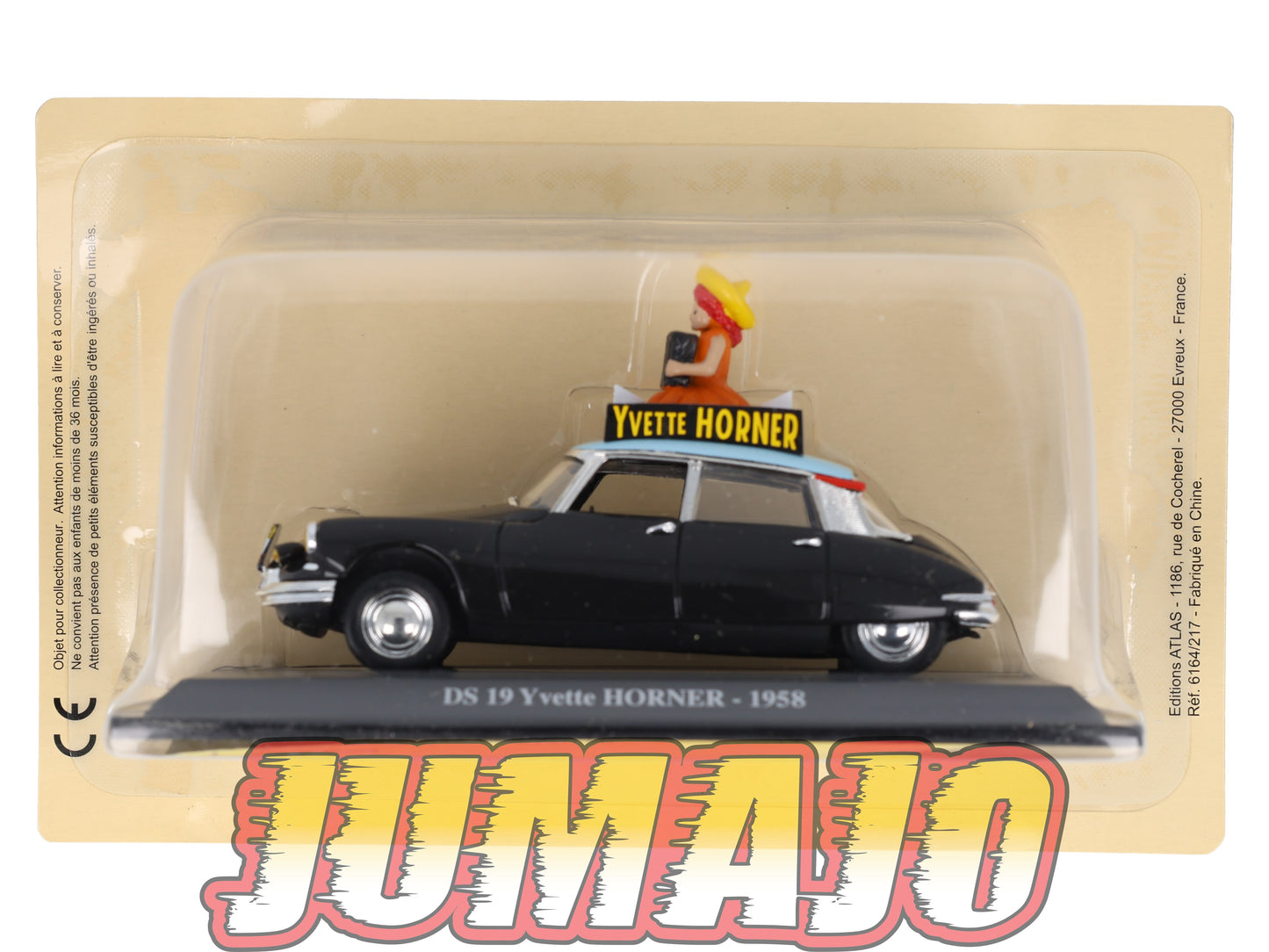 DS17 Voiture 1/43 Atlas DS CITROEN Collection : DS 19 Yvette Horner 1958