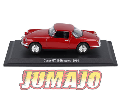 DS38 Voiture 1/43 Atlas DS CITROEN Collection : Coupé GT19 Bossaert 1964
