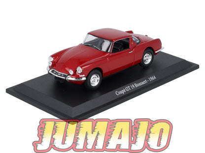 DS38 Voiture 1/43 Atlas DS CITROEN Collection : Coupé GT19 Bossaert 1964
