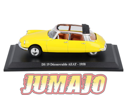 DS46 Voiture 1/43 Atlas DS CITROEN Collection : DS19 Découvrable AEAT 1958