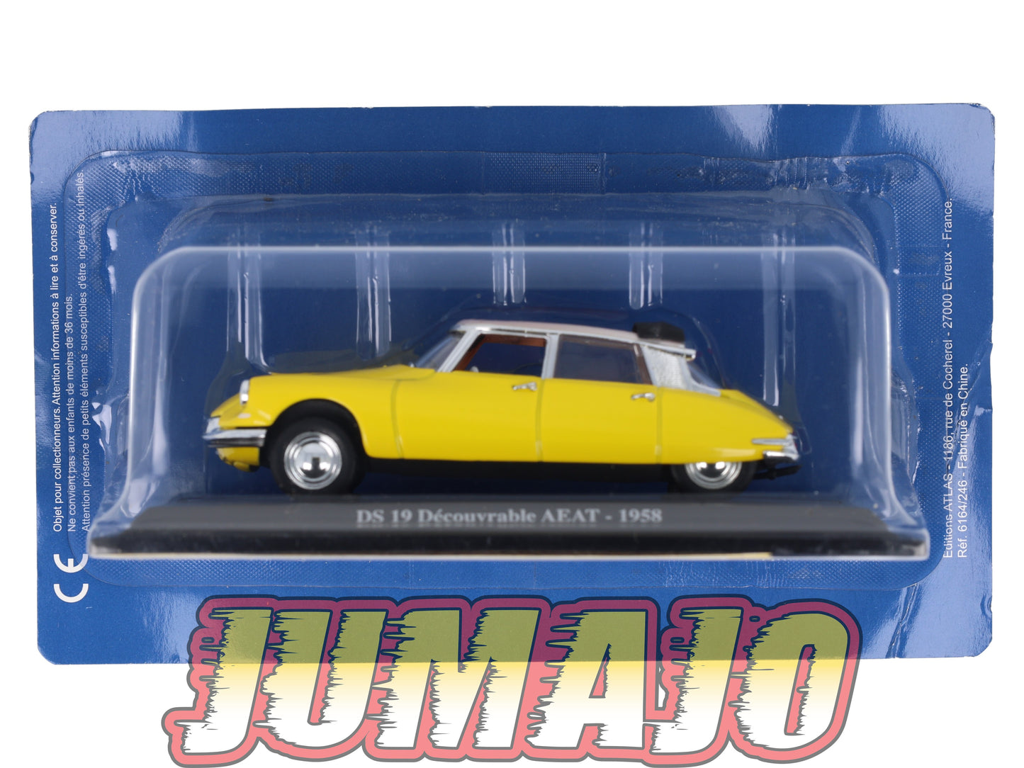 DS46 Voiture 1/43 Atlas DS CITROEN Collection : DS19 Découvrable AEAT 1958