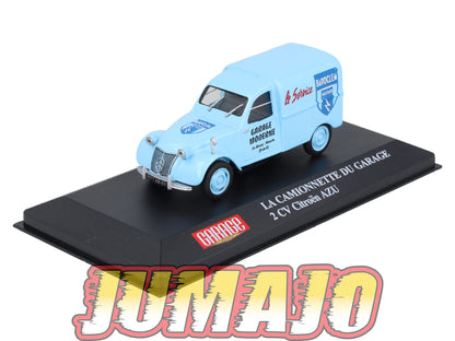 GM101 Voiture 1/43 IXO HACHETTE Garage moderne : 2 CV CITROEN AZU La camionette du garage