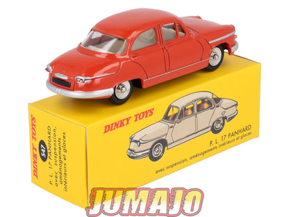 DT404 1/43 réédition DINKY TOYS Atlas : 547 PL17 PANHARD rouge