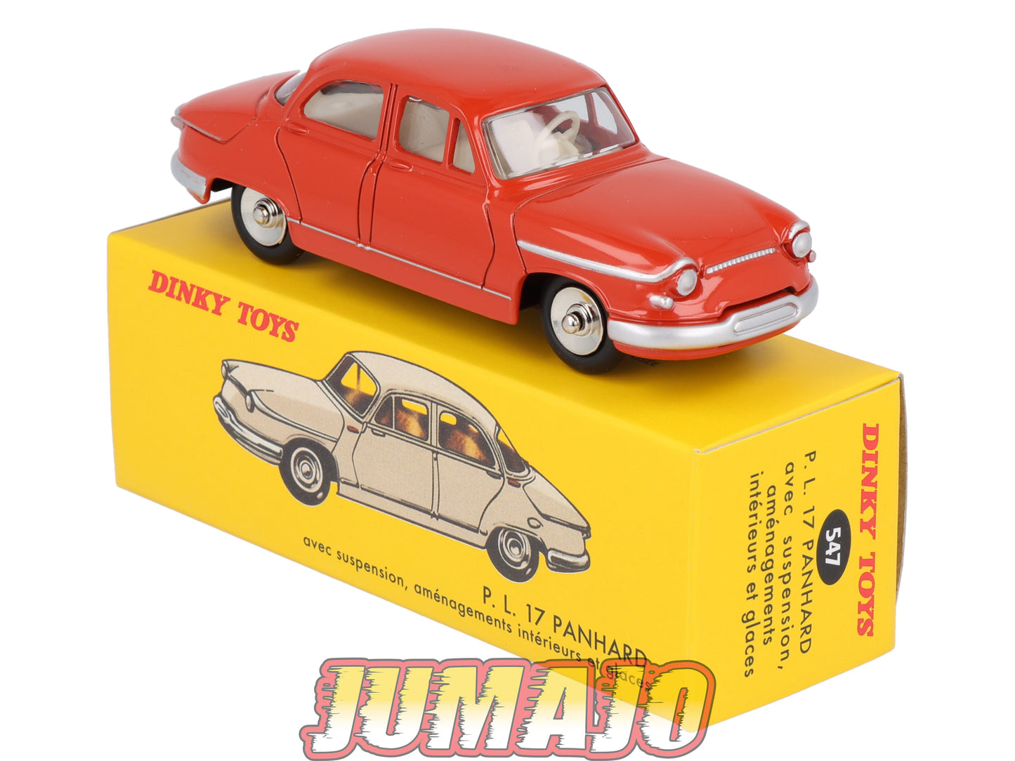 DT404 1/43 réédition DINKY TOYS Atlas : 547 PL17 PANHARD rouge