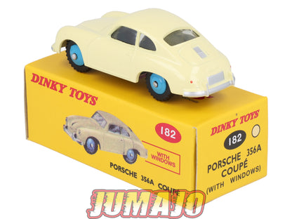 DT406 1/43 réédition DINKY TOYS Atlas : 182 PORSCHE 356 A Coupé crème