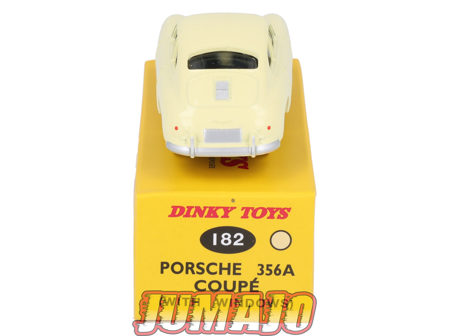 DT406 1/43 réédition DINKY TOYS Atlas : 182 PORSCHE 356 A Coupé crème