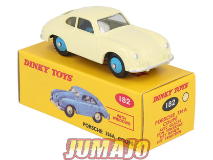 DT406 1/43 réédition DINKY TOYS Atlas : 182 PORSCHE 356 A Coupé crème