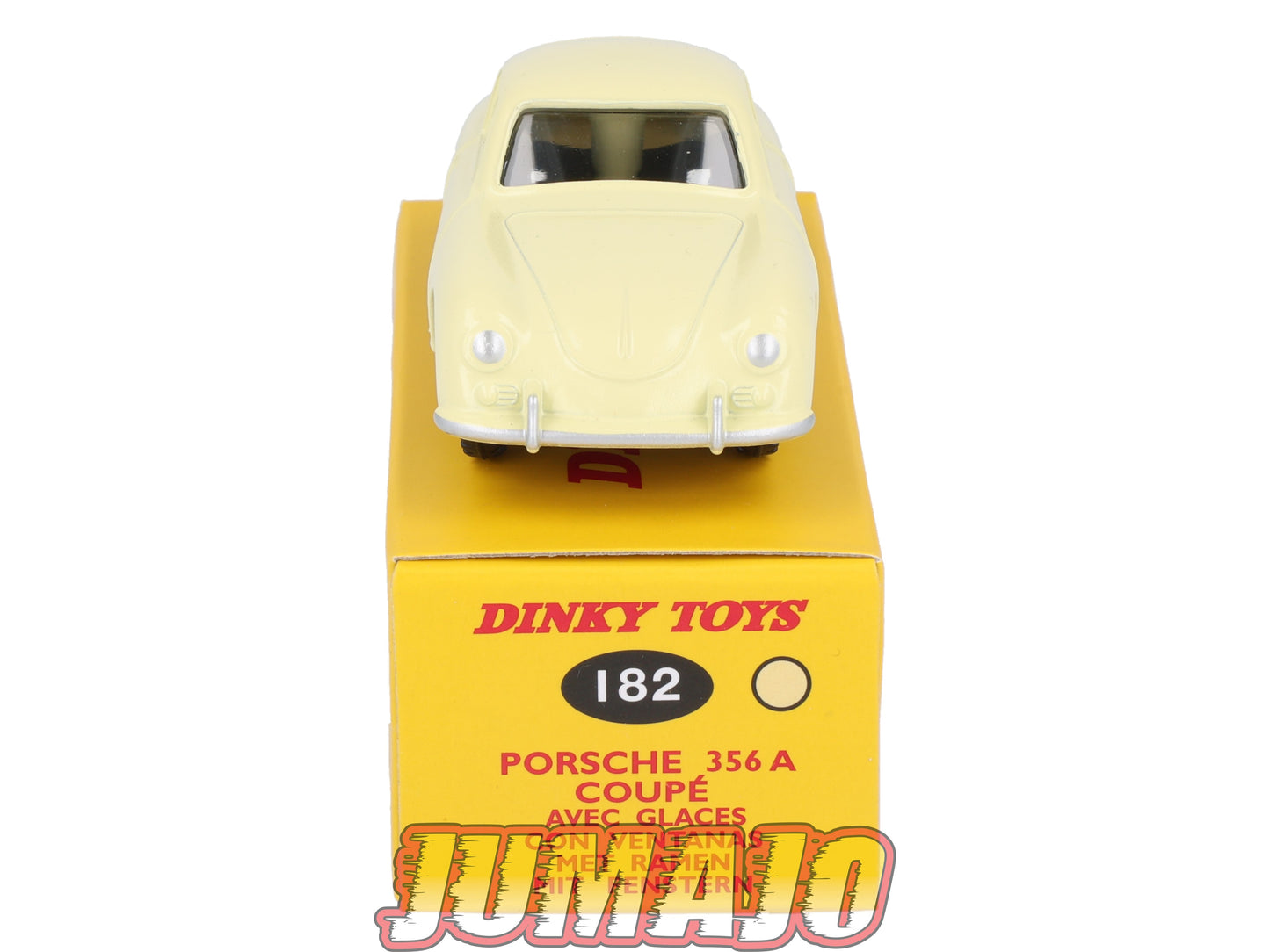 DT406 1/43 réédition DINKY TOYS Atlas : 182 PORSCHE 356 A Coupé crème