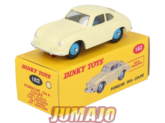 DT406 1/43 réédition DINKY TOYS Atlas : 182 PORSCHE 356 A Coupé crème