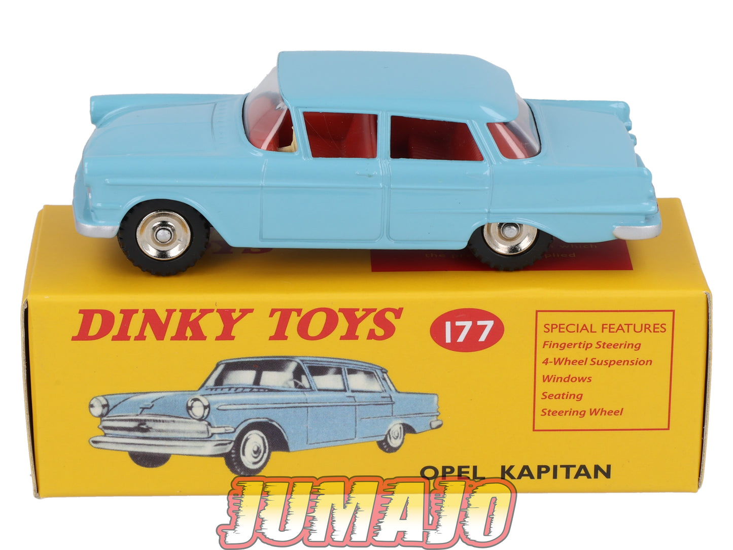 DT407 1/43 réédition DINKY TOYS Atlas : 177 OPEL Kapitan Bleu