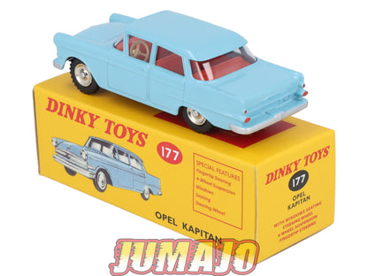 DT407 1/43 réédition DINKY TOYS Atlas : 177 OPEL Kapitan Bleu