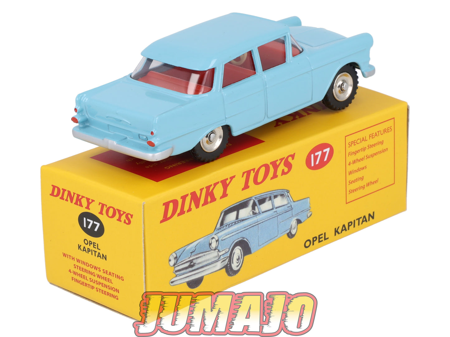 DT407 1/43 réédition DINKY TOYS Atlas : 177 OPEL Kapitan Bleu