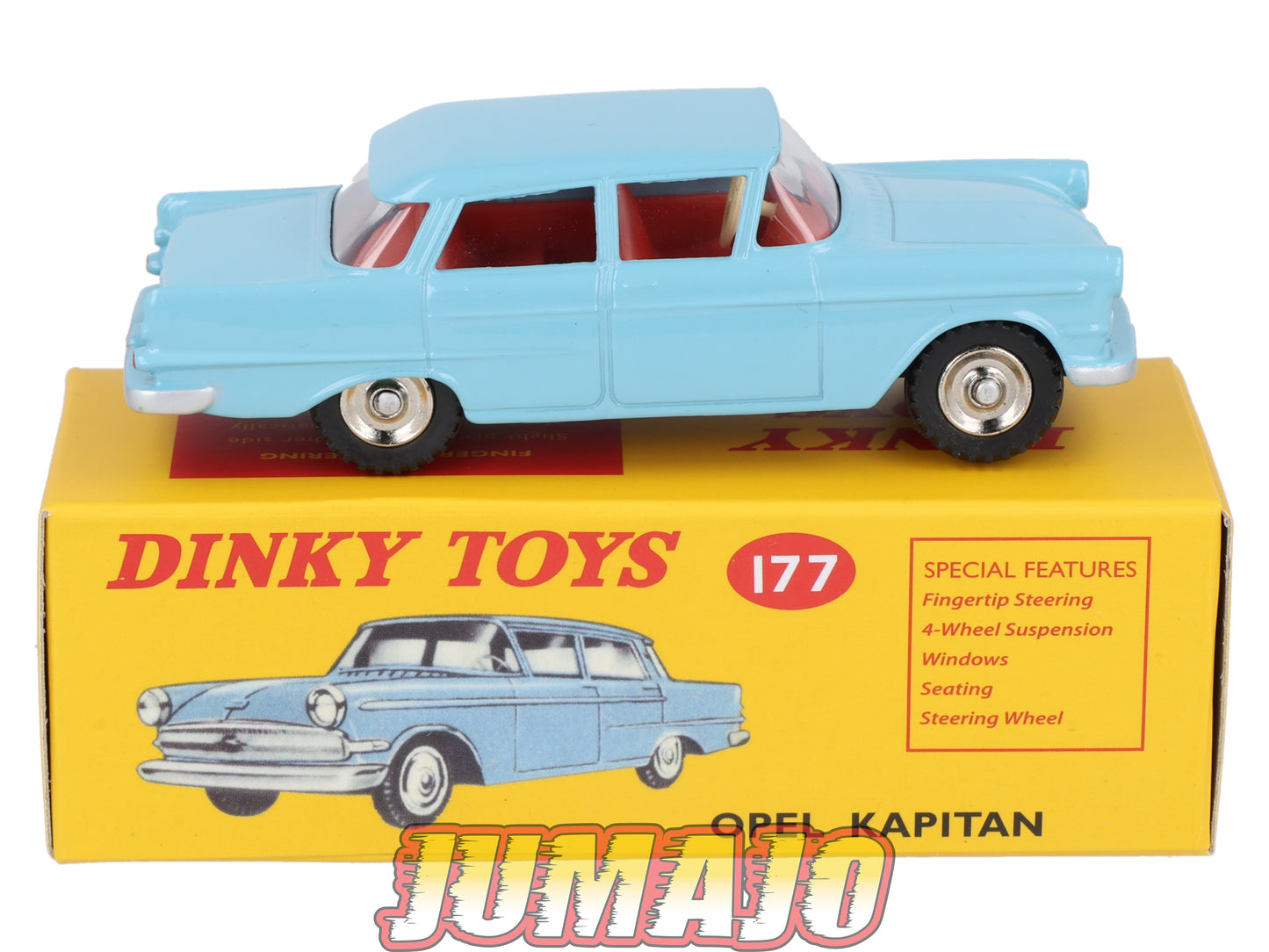 DT407 1/43 réédition DINKY TOYS Atlas : 177 OPEL Kapitan Bleu