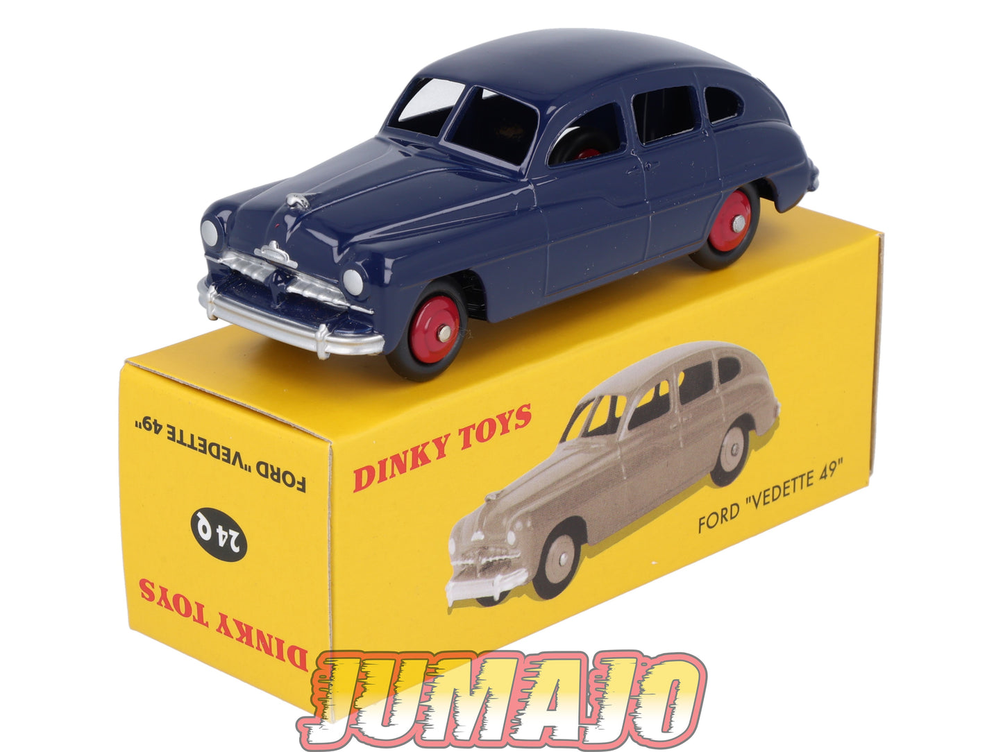 DT408 1/43 réédition DINKY TOYS Atlas : 24Q FORD Vedette 49 Bleu foncé