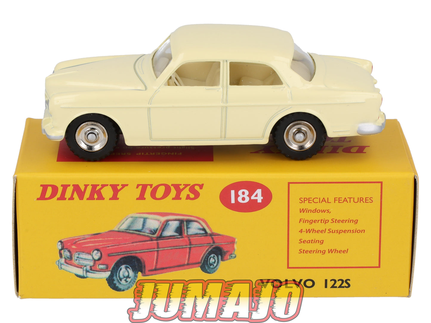 DT409 1/43 réédition DINKY TOYS Atlas : 184 VOLVO 122S crème