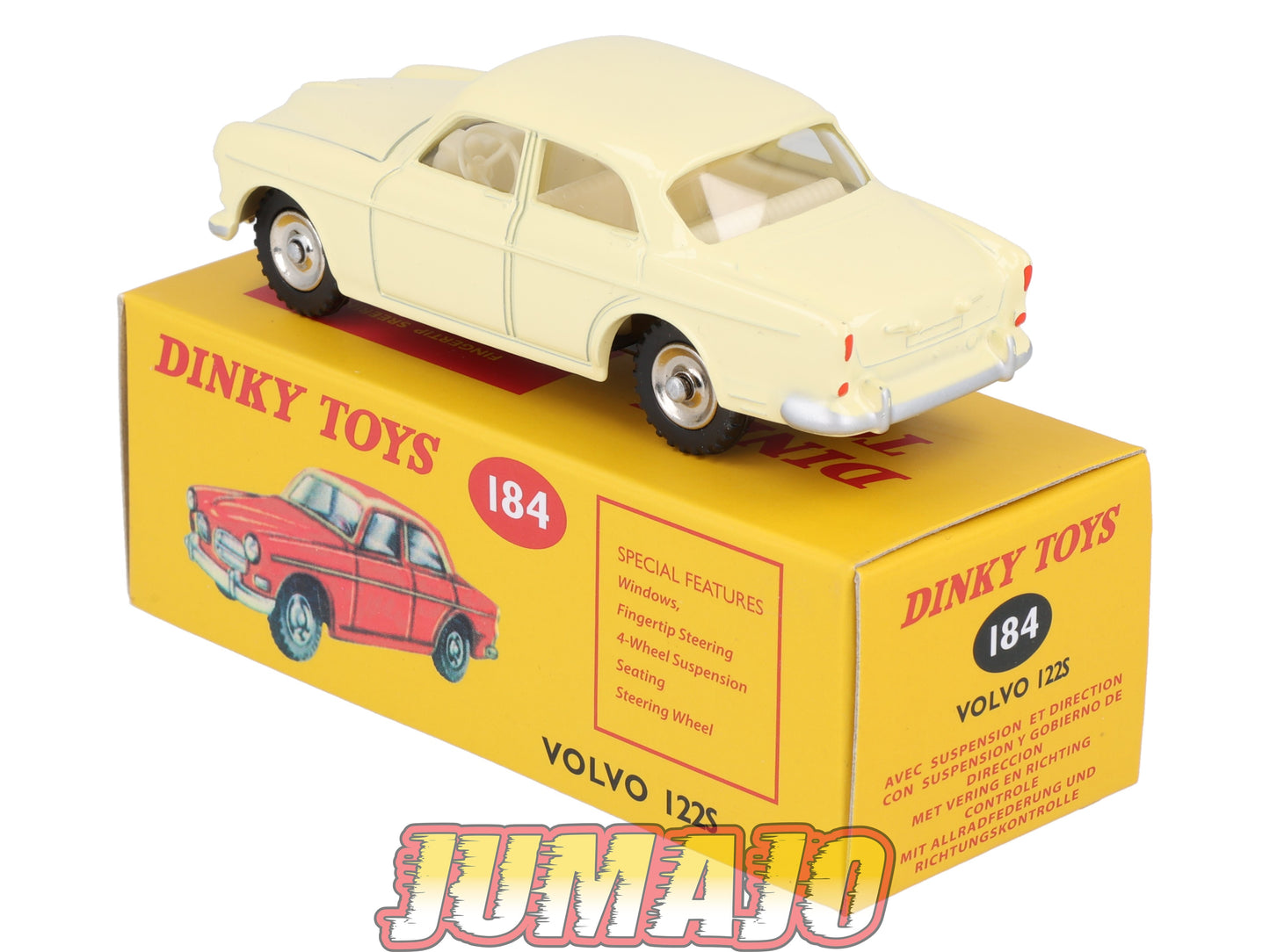 DT409 1/43 réédition DINKY TOYS Atlas : 184 VOLVO 122S crème