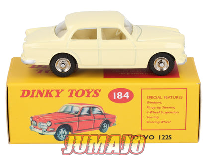 DT409 1/43 réédition DINKY TOYS Atlas : 184 VOLVO 122S crème