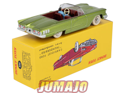 DT411 1/43 réédition DINKY TOYS Atlas : 555 FORD Cabriolet Thunderbird conducteur