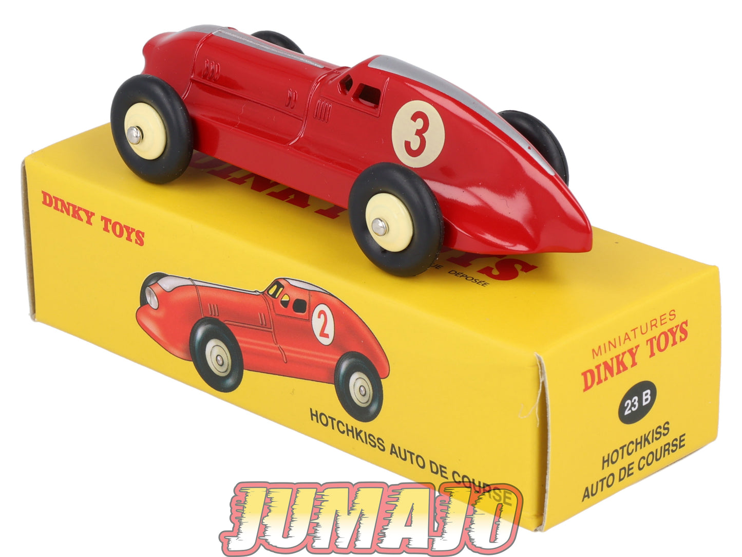 DT415 1/43 réédition DINKY TOYS Atlas : 23B HOTCHKISS Auto de course rouge