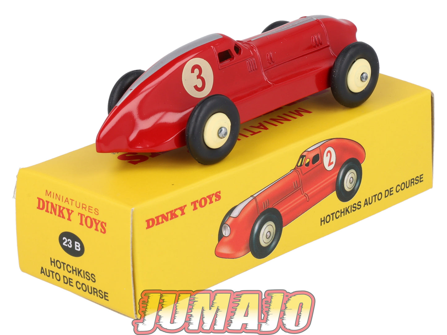 DT415 1/43 réédition DINKY TOYS Atlas : 23B HOTCHKISS Auto de course rouge