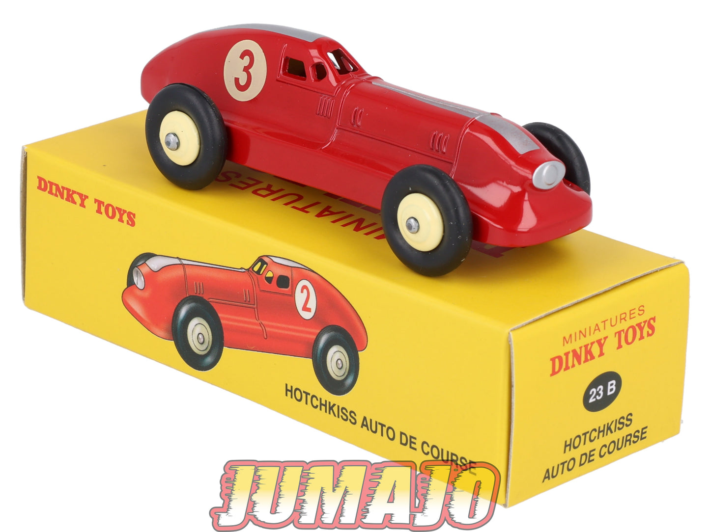 DT415 1/43 réédition DINKY TOYS Atlas : 23B HOTCHKISS Auto de course rouge