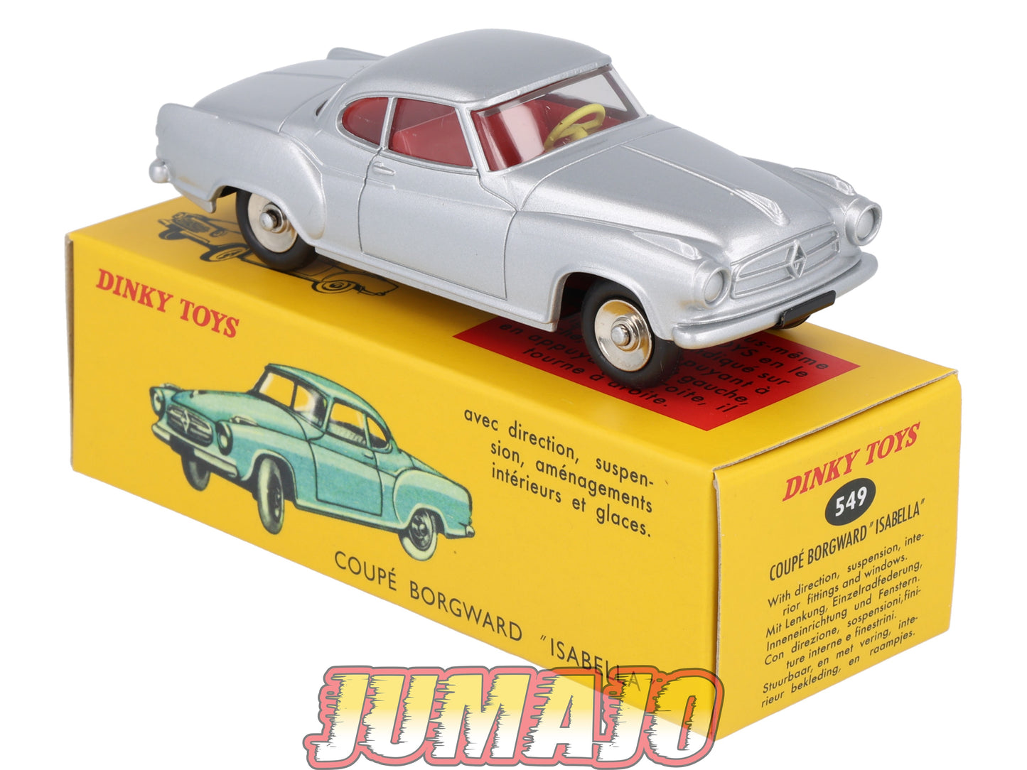 DT416 1/43 réédition DINKY TOYS Atlas : 549 Coupé Borgward Isabella grise