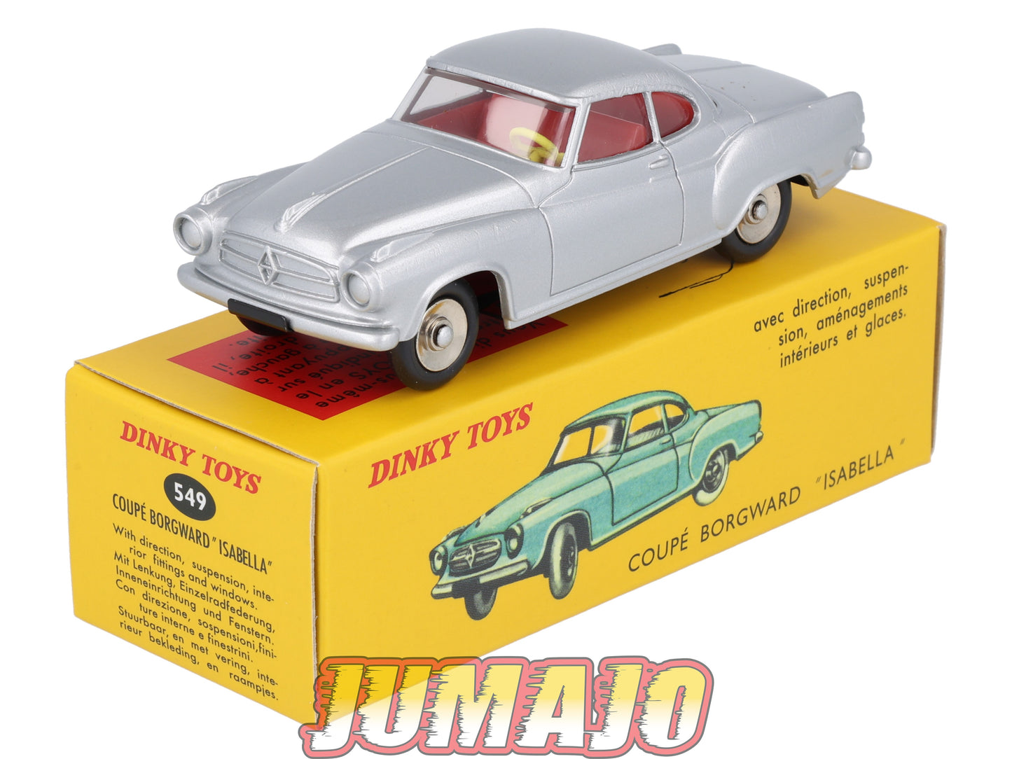 DT416 1/43 réédition DINKY TOYS Atlas : 549 Coupé Borgward Isabella grise