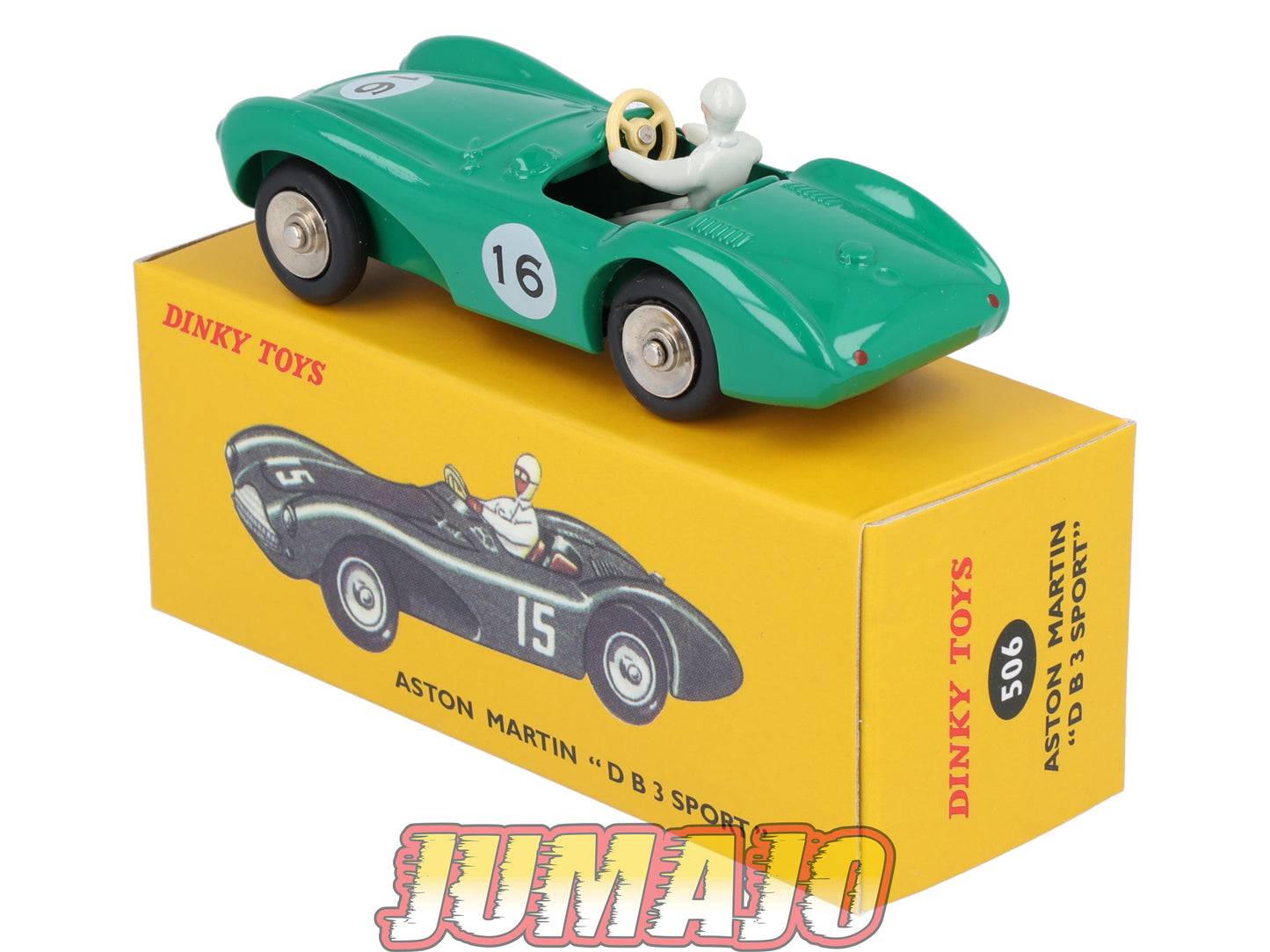 DT418 1/43 réédition DINKY TOYS Atlas : 506 ASTON MARTIN DB3 sport verte